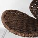 Chaise d’appoint en corde et son ottoman