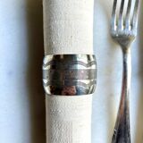 Silver metal napkin ring