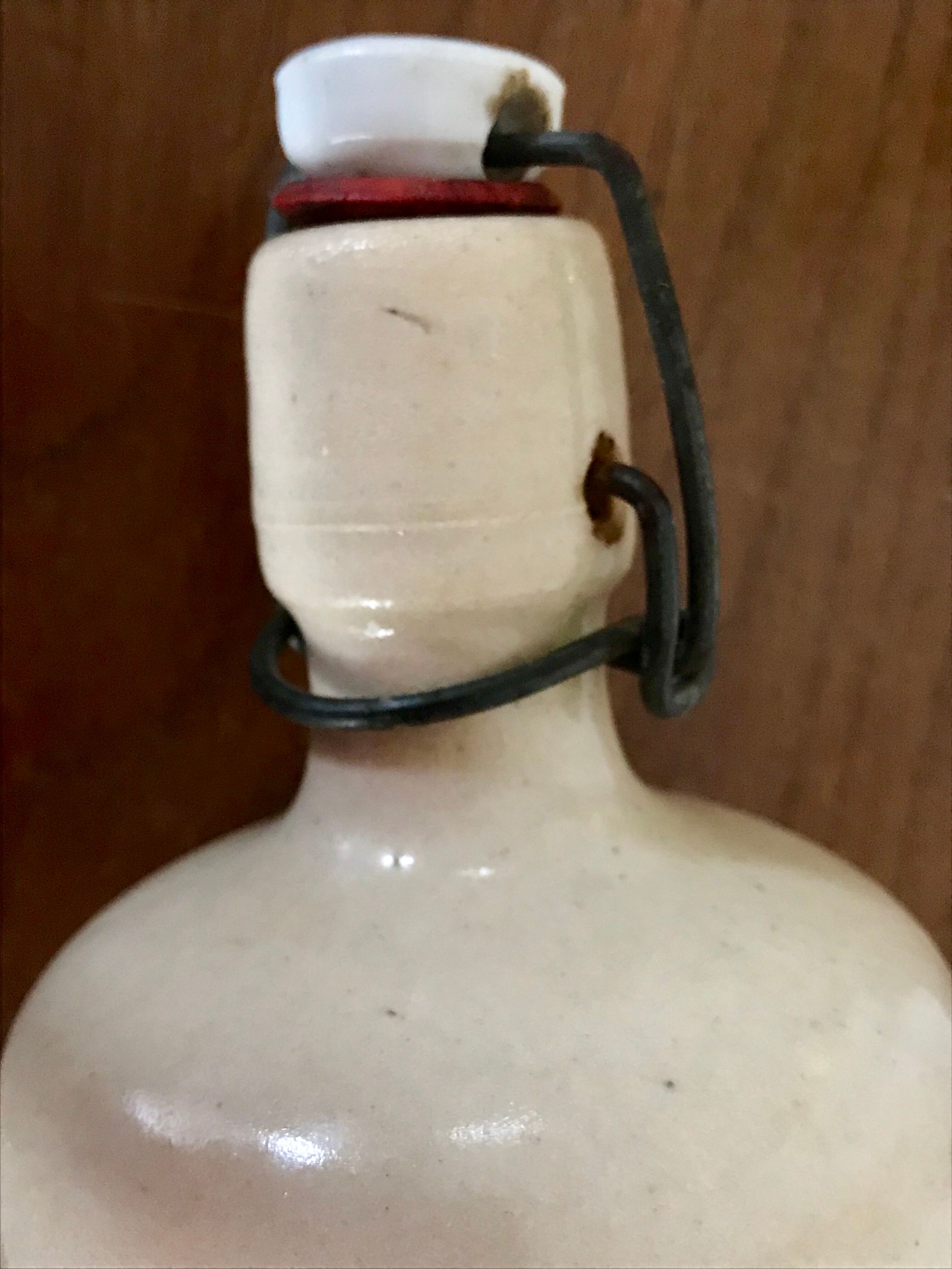 Glazed stoneware bottle