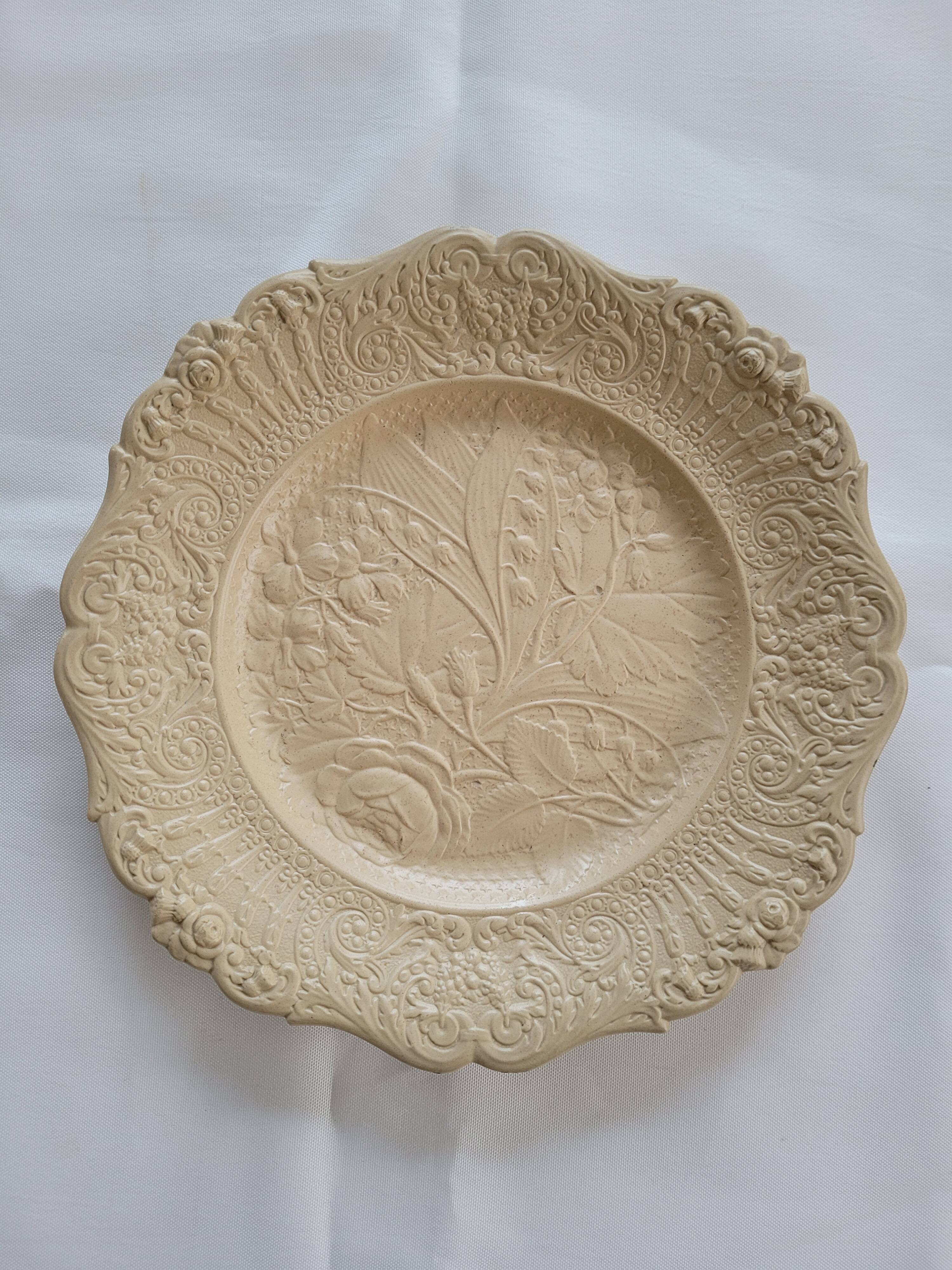 English plate "antique ridgway lilly of the valley rose floral plate"