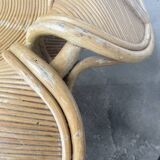 Vivai del sud “flower” rattan coffee table