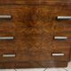 Commode art deco en noyer et ronce de noyer