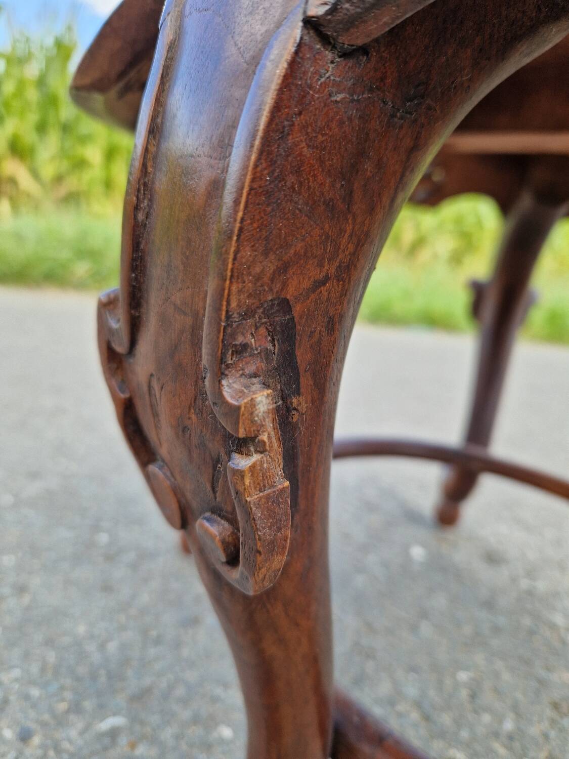 Pair of antique Chinese carved mahogany armchairs, circa 1960s