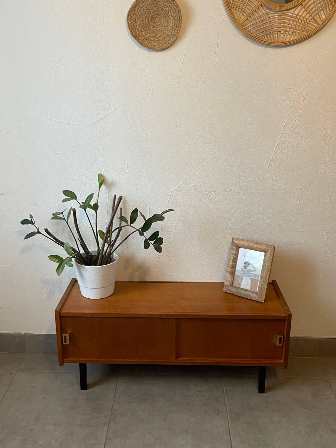 Enfilade / meuble télé vintage en chêne