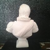 Henri IV Bust in cast plaster H:15cm