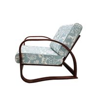 H-70 adjustable Art Deco armchair by J. Halabala, 1930s Czechoslovakia