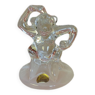 Crystal Monkey Paperweight
