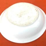 1900s Deep plate White porcelain with floral decoration