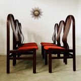 Lot 6 old Italian design bentwood chairs from the 70s vintage