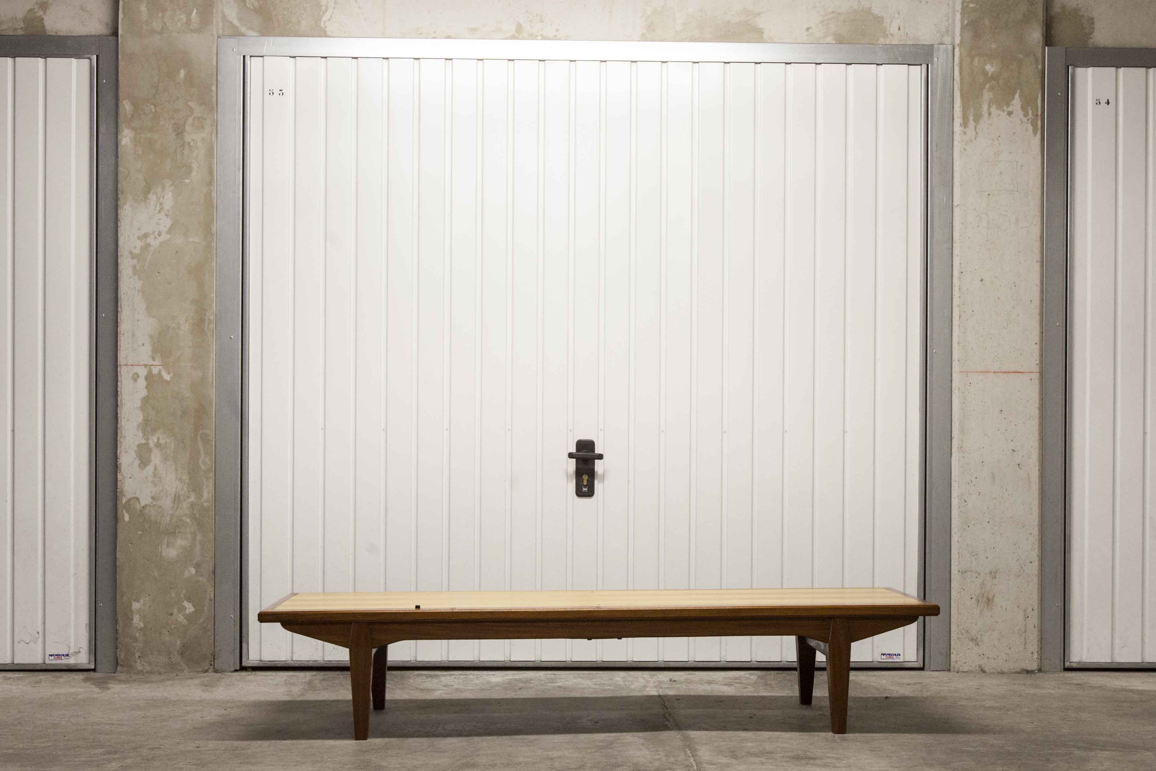 Scandinavian teak cabinet 4 doors 2+1 drawers wardrobe 1960