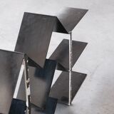 Architectural french mid-century library shelving