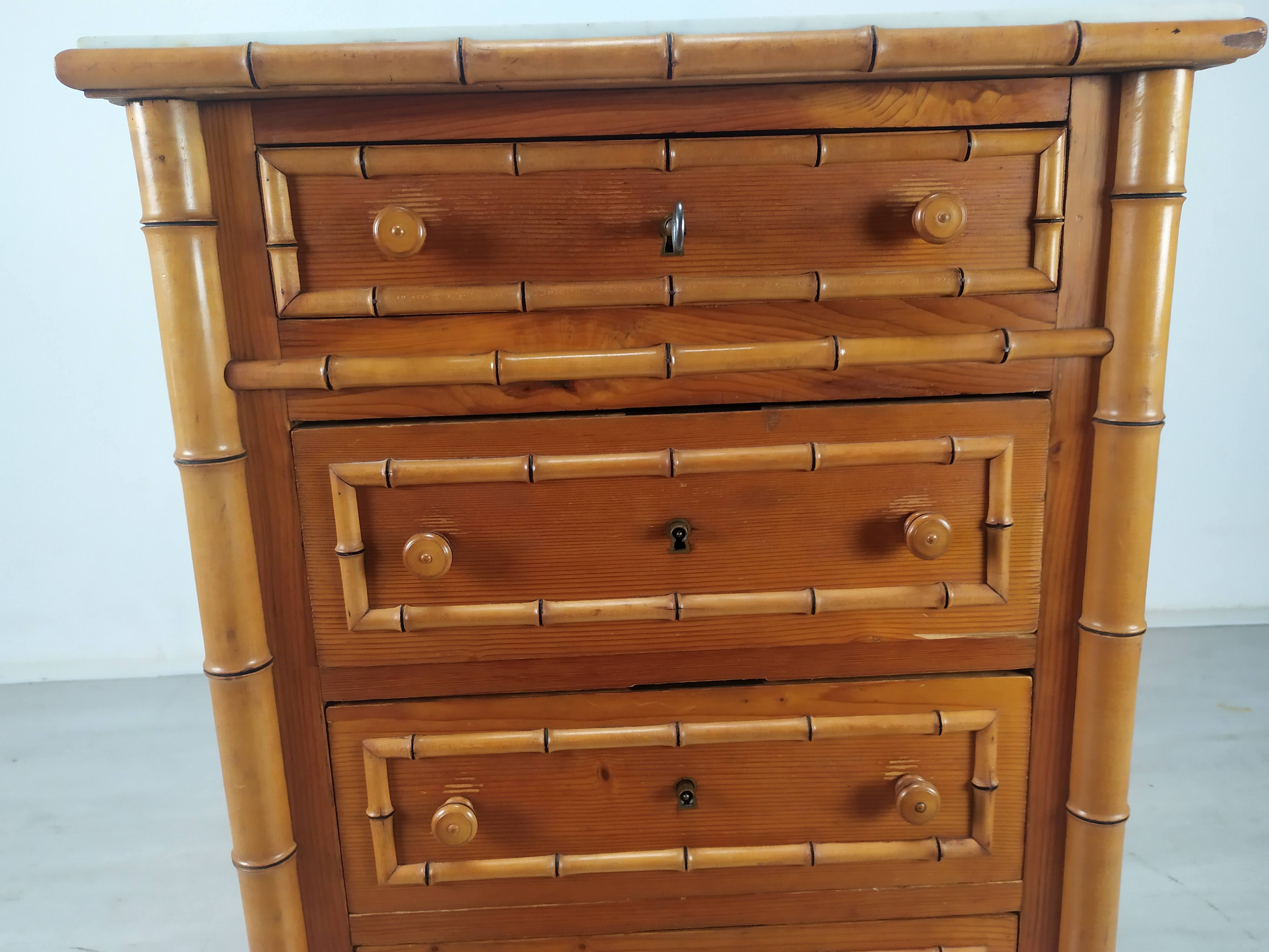 Rag picker 6 bamboo drawers