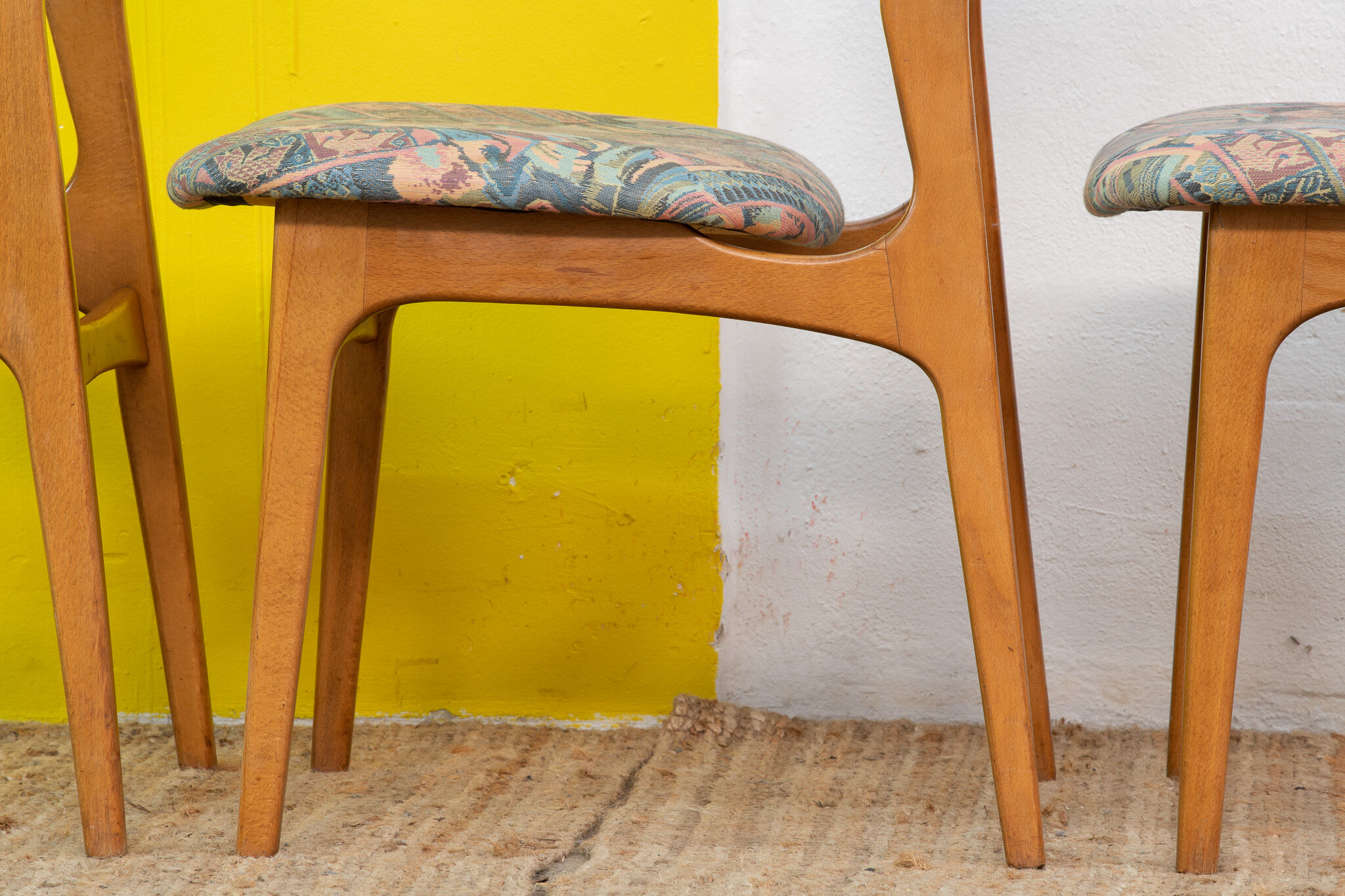 Series of 4 Vintage Scandinavian Chairs – 45 cm