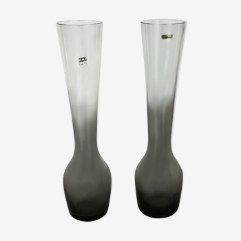Ensemble de 2 vases en tourmaline de Wilhelm Wagenfeld pour le WMF, Allemagne des années 1960