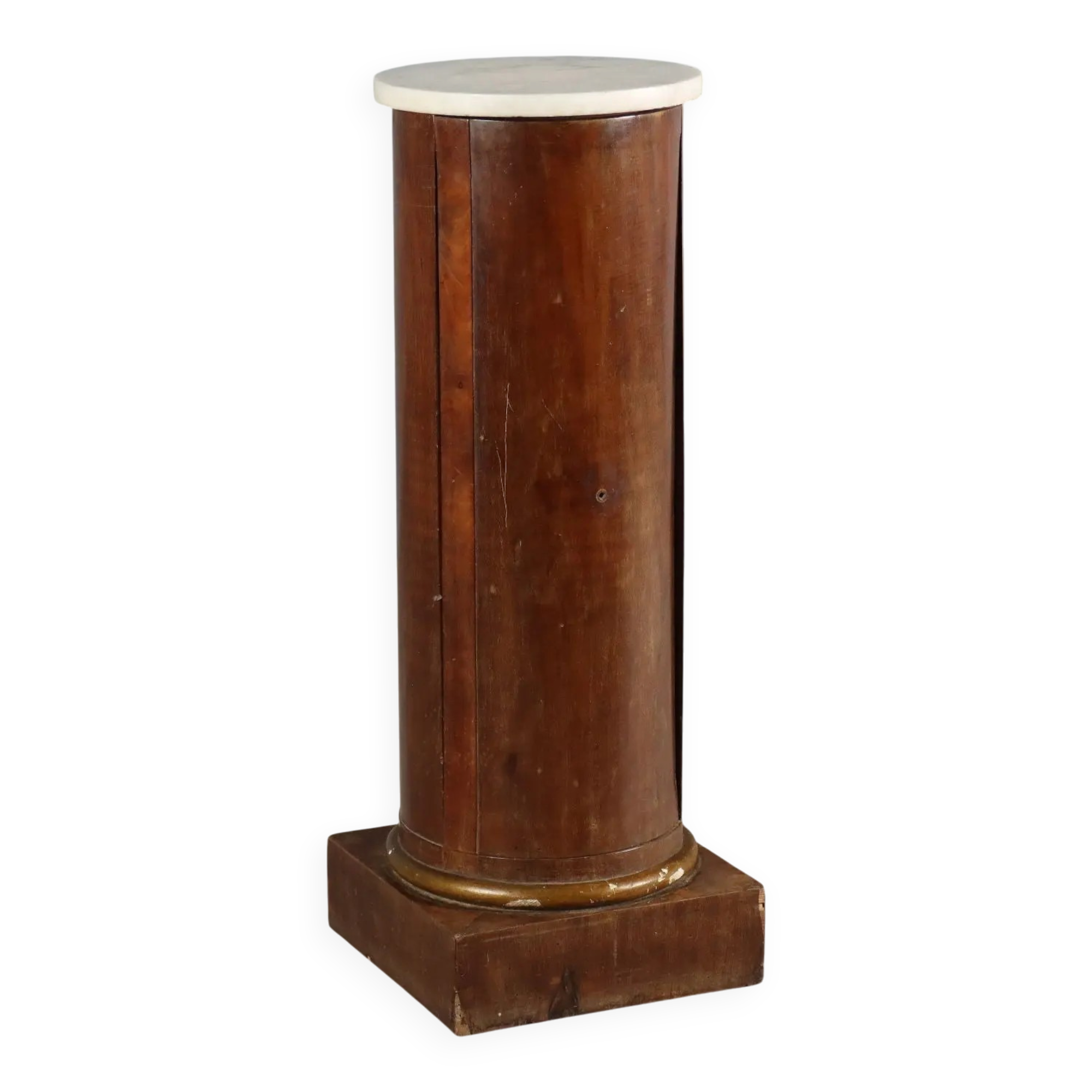 Antique Empire bedside table in mahogany, Italy, 19th century.