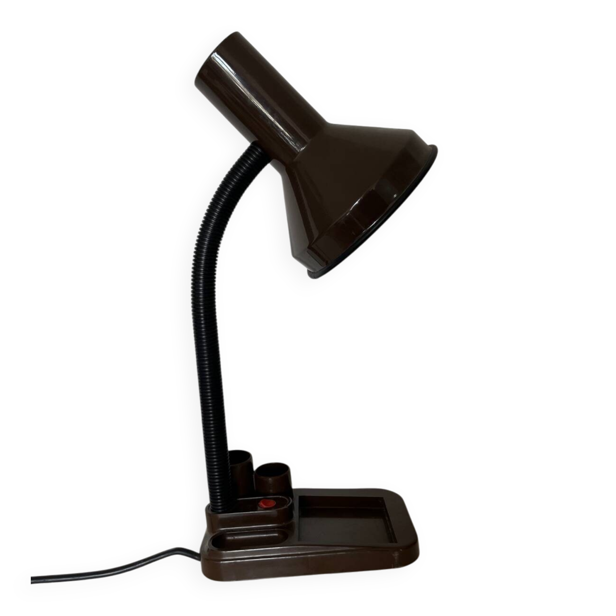 Lampe bureau vintage rétro couleur chocolat