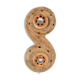 Space age ceramic wall lamp , 1970