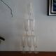 6 flutes champagne crystal cut art deco style