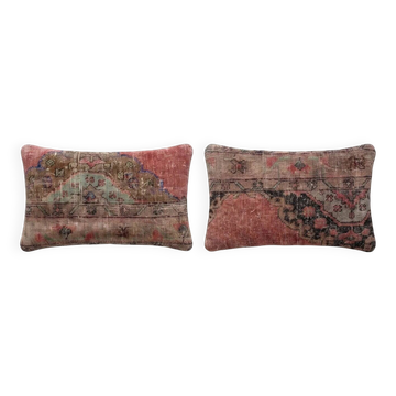 Set of 2 vintage Turkish cushion covers 41x61 cm