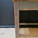 Patinated drapery table