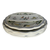 Set of 4 plates and 1 empty pocket