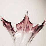 Vase in Murano glass by Fratelli Toso H 27.5cm