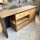 2m pine counter or central island with storage