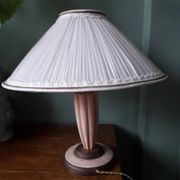 Lampe vintage des années 40 avec son abat-jour plissé