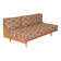 Folding sofa bed Canapé banquette Interier Praha 1960 floral pattern fabric