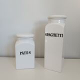 Set of 2 vintage kitchen pots / jars