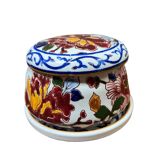 Gien earthenware tea set, peony decoration