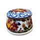 Gien earthenware tea set, peony decoration
