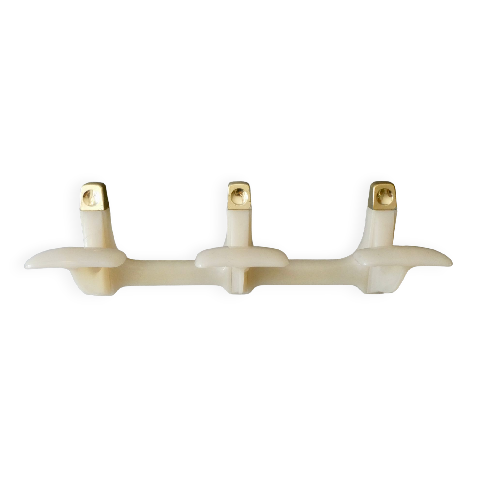 Wall coat rack with 3 hooks, 70s