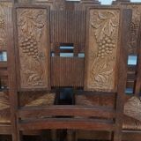 Set of 6 Art Deco oak chairs