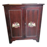 Credenza con decorazioni dipinte a mano, anni '50