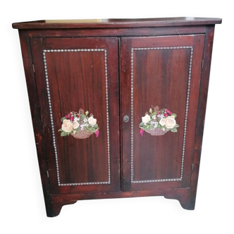 Credenza con decorazioni dipinte a mano, anni '50