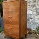 Vintage chest of drawers with compass feet 1960 H112