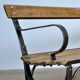 Banc de parc en fer riveté, années 1920