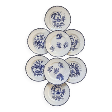 8 assiettes Terre de fer Paysages