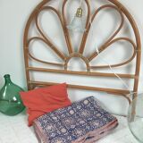 Vintage rattan headboard
