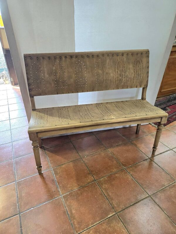 Banquette bistrot en bois , 120cms de long
