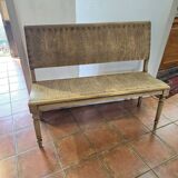 Banquette bistrot en bois , 120cms de long