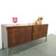 Enfilade en palissandre plus fin avec chromen poten, vintage kast