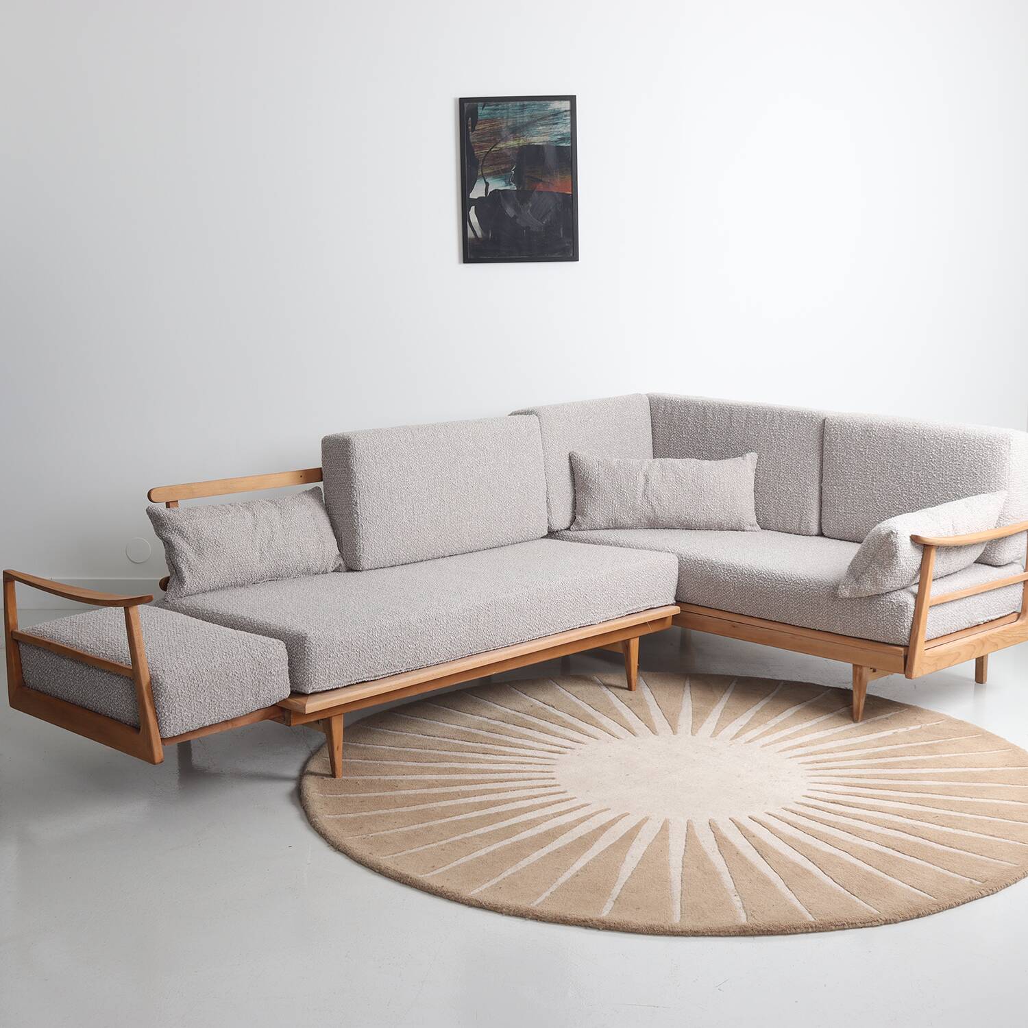 Scandinavian corner sofa