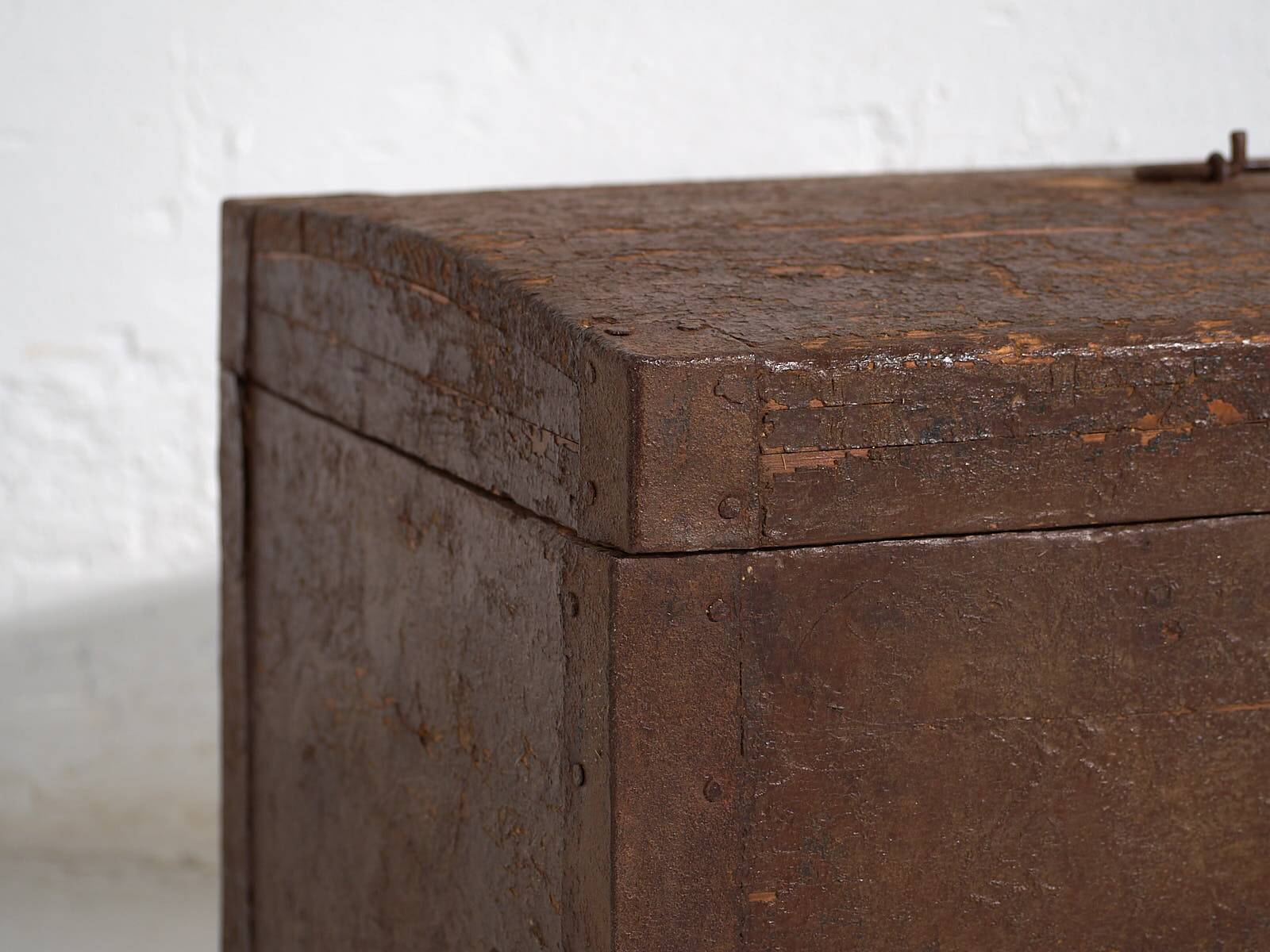 Antique metal frame chest (c.1920) #3