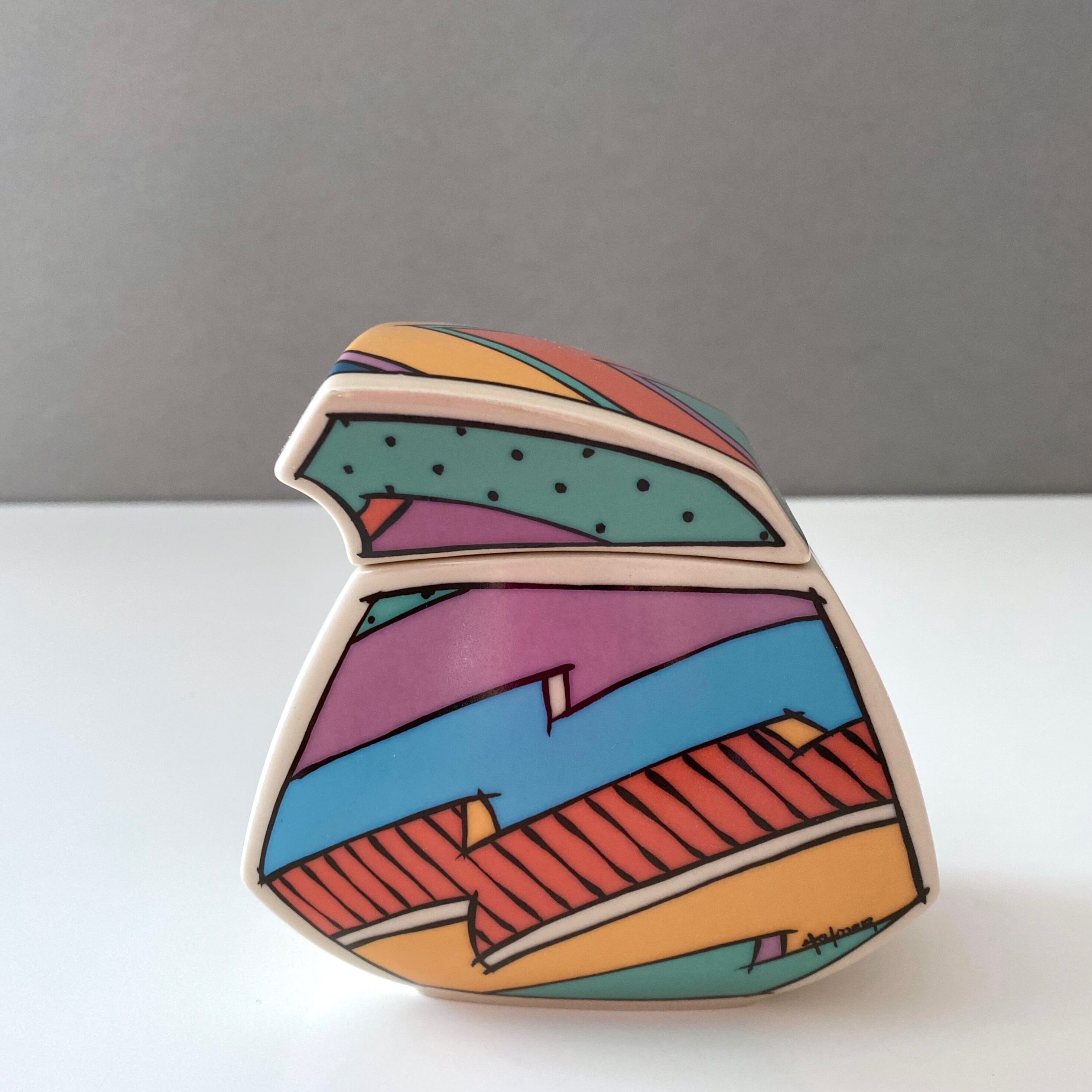 Pot à lait et sucrier Rosenthal Flash One par Dorothy Hafner, années 80