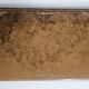 Leather desk pad, vintage office accessory, 50 cm