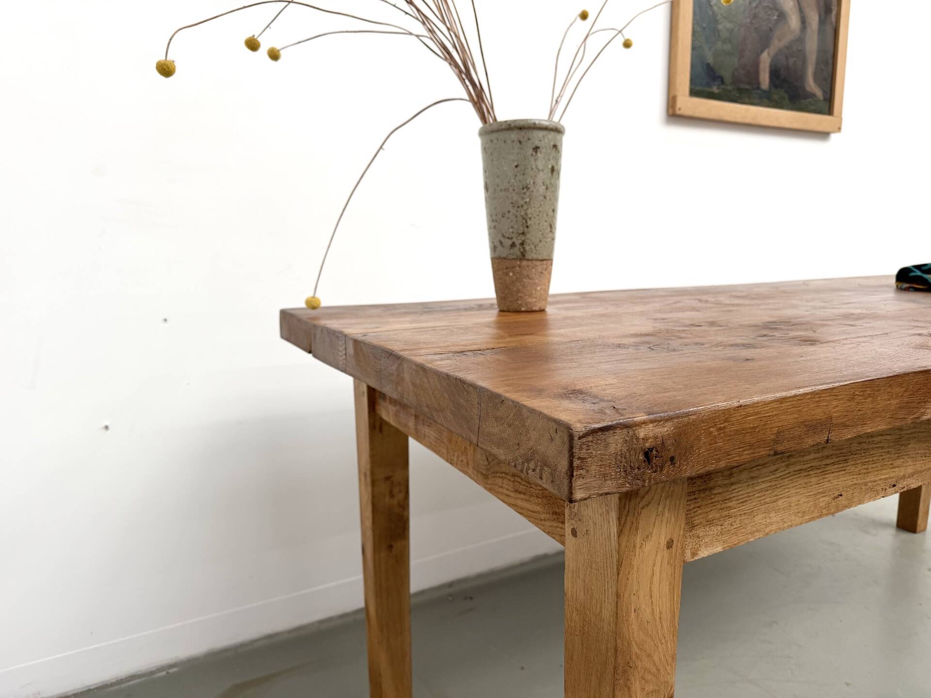 Table en chêne massif – années 50