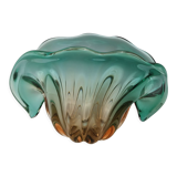 Vide-poche vase verre soufflé coquillage murano seguso bullicante
