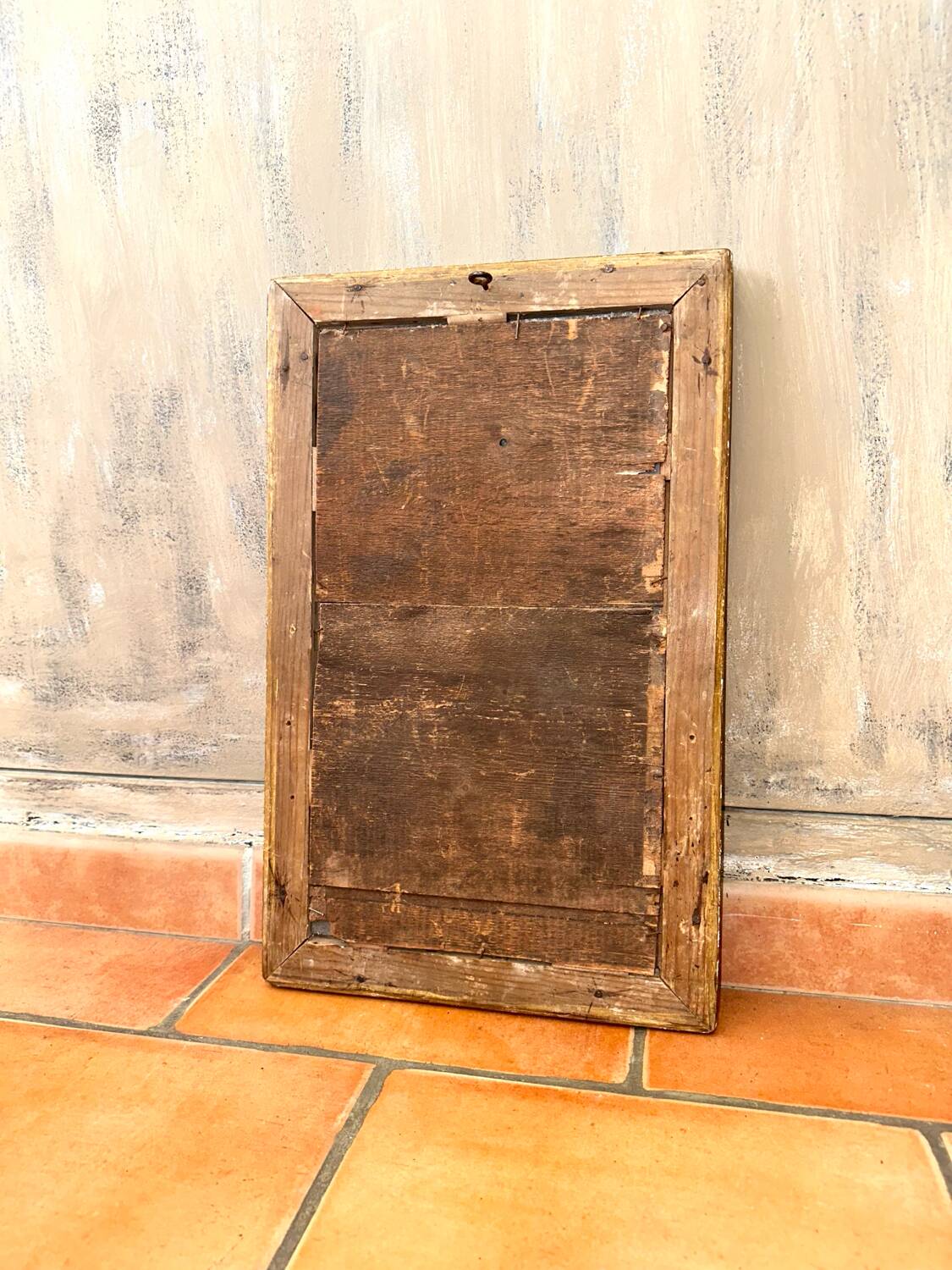 Antique gilded mirror from the Directoire period, 19th century.